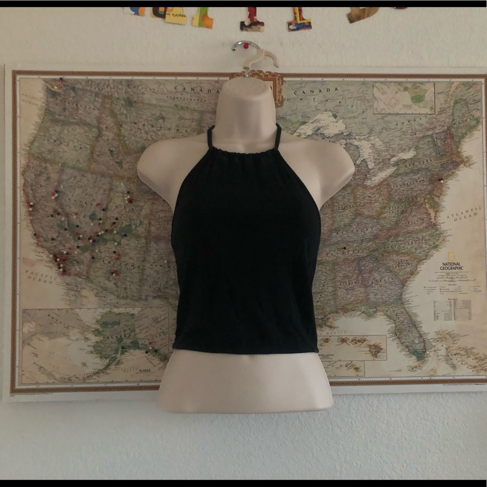 Brandy Melville black halter top